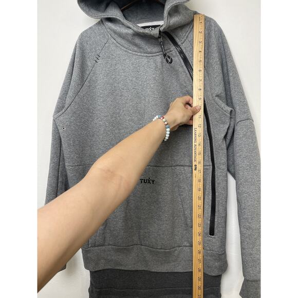 Tuxy One Piece Suit Jumpsuit Large Gray Loungewear Sweats Joggers - Picture 6 of 14